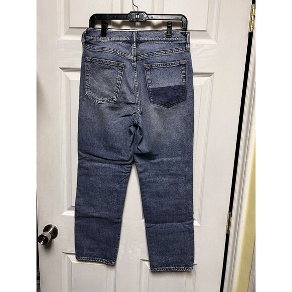 004-011 Gap 1969l Jeans Women's Size 8 29x26 Mid Rise Straight Stretch Blue - Picture 6 of 9